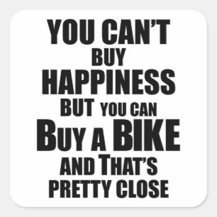 Pegatina Cuadrada Bicicleta de montaña Bicicleta Bicicleta Ciclismo 