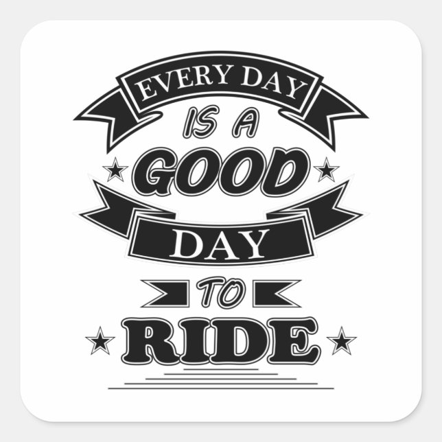 Pegatina Cuadrada Bicicleta moto Vintage Classic Gracioso regalo (Anverso)