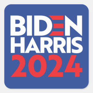 Pegatina Cuadrada Biden Harris 2024