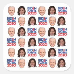 Pegatina Cuadrada Biden Harris / Joe y Kamala