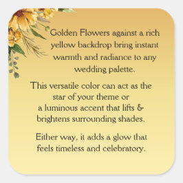 Pegatina Cuadrada Bienvenida