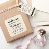 Bienvenida boda Gracias Hotel Personalizado Favor 