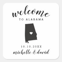 Bienvenidos a Alabama | Favor de matrimonio person