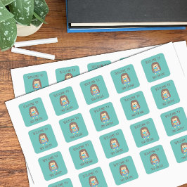 Pegatina Cuadrada Bienvenidos a Pegatinas de tercer grado de Hedgeho