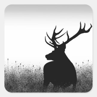 Pegatina Cuadrada Big Buck