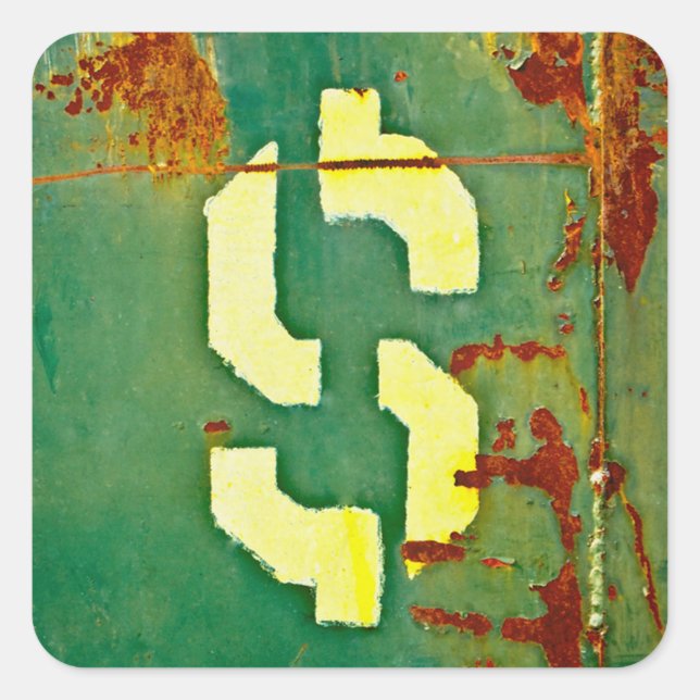 Pegatina Cuadrada Big Bucks (Anverso)