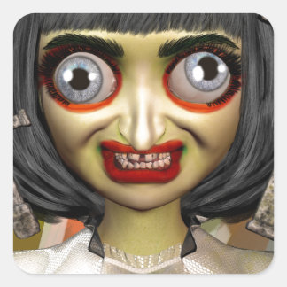 Pegatina Cuadrada Big Eye Bula