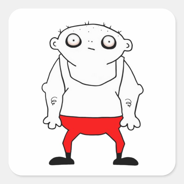 Pegatina Cuadrada Big Galoot (Anverso)