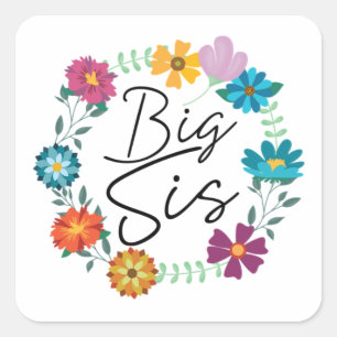 PEGATINA CUADRADA BIG SIS