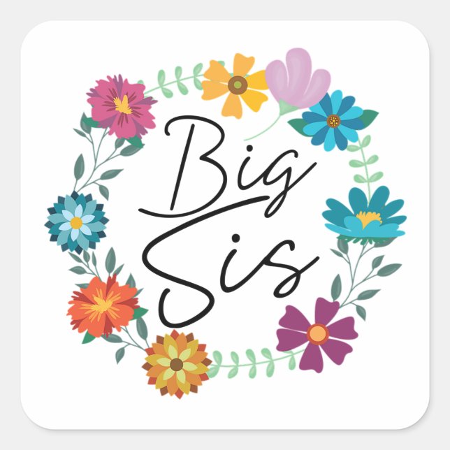 PEGATINA CUADRADA BIG SIS (Anverso)