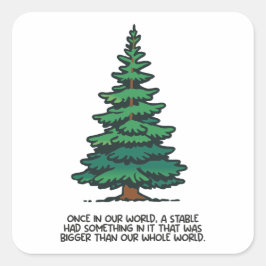 Pegatina Cuadrada Bigger than our whole world 2