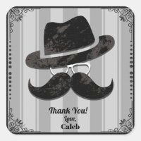 Bigote Hipster Sombrero Gafas Cumpleaños Fiesta