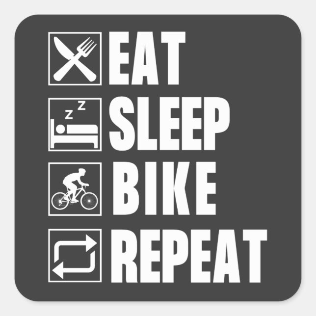 PEGATINA CUADRADA BIKE (Anverso)