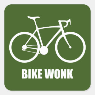 Pegatina Cuadrada Bike Wonk