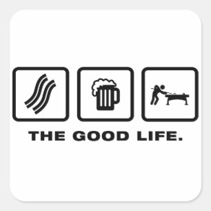 Pegatina Cuadrada Billiard / Pool