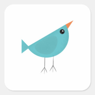 Pegatina Cuadrada Birdy