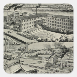 Pegatina Cuadrada Birmingham Brass Co