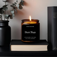 Black Magic Gothle Candle Label | Halloween