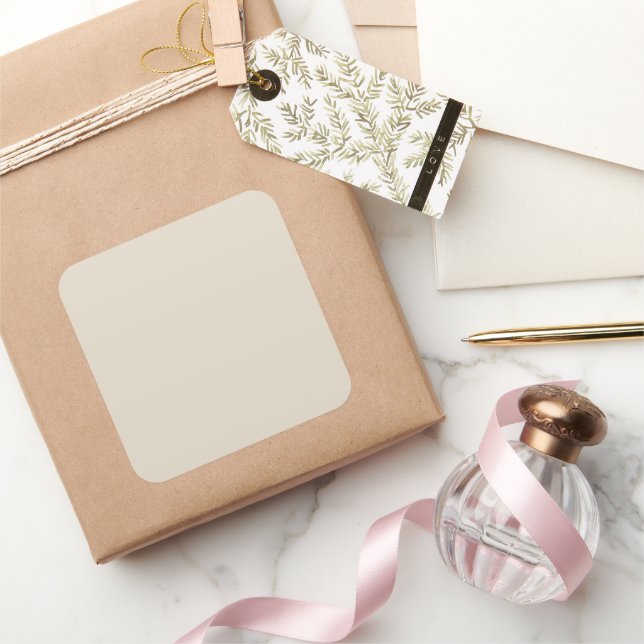 Pegatina Cuadrada Blanco Hueso Grande (Regalar)