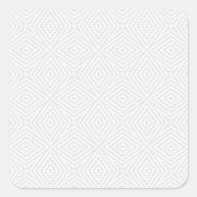 Pegatina Cuadrada Blanco sólido texturado. (Anverso)