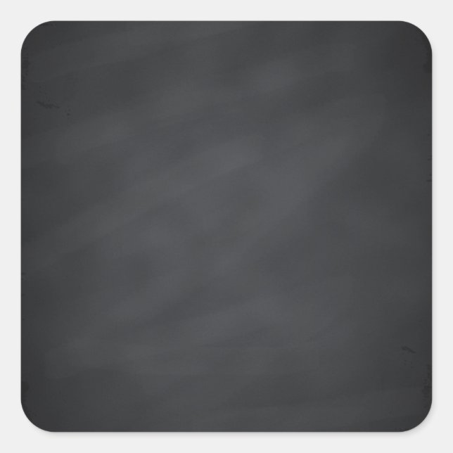Pegatina Cuadrada Blank Faux Chalkboard Personalizar Texto Cada Paqu (Anverso)