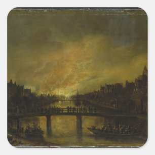 Pegatina Cuadrada Blaze en Ámsterdam