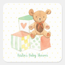 Bloques Pastel de Bebés y Oso Teddy