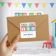 Bloques primarios personalizados dulces gracias