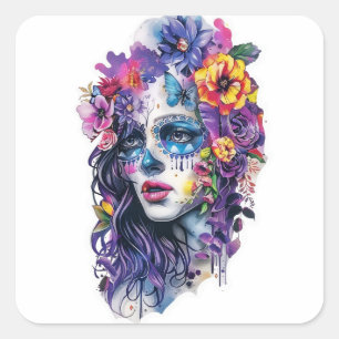 Pegatina Cuadrada Blossom Soul Medley