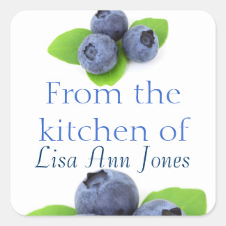 Pegatina Cuadrada Bluberry