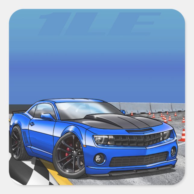 Pegatina Cuadrada Blue_1LE (Anverso)