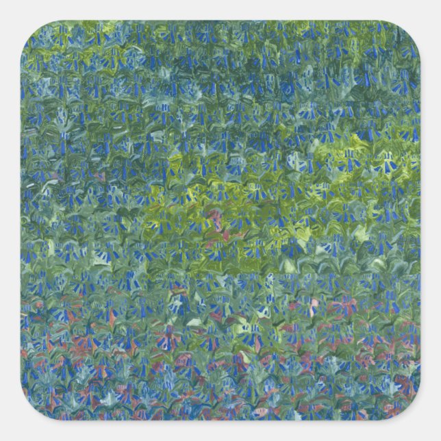 Pegatina Cuadrada Bluebells 2012 (Anverso)