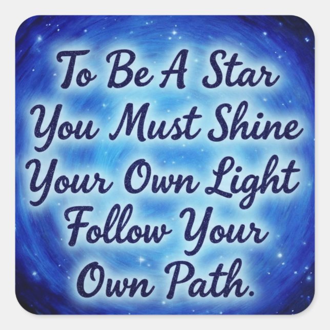 Pegatina Cuadrada BlueSkys (Anverso)