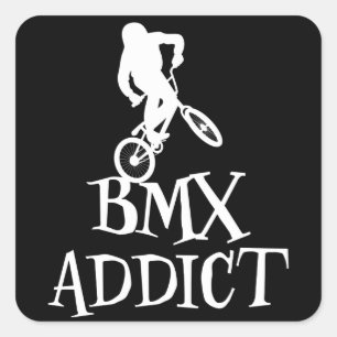 Pegatina Cuadrada Bmx Cycling Gracioso Diciendo Regalo Bike Slogan B