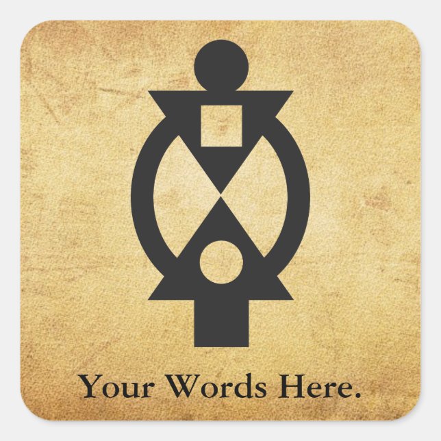 Pegatina Cuadrada BOA ME NA ME MMO | Cooperación (Anverso)