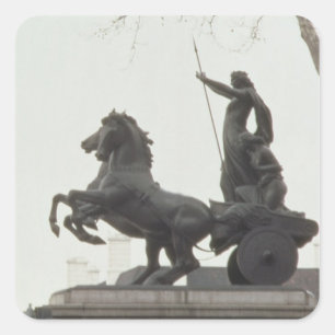 Pegatina Cuadrada Boadicea, 1902