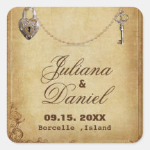 Boda clave de esqueleto gótico vintage