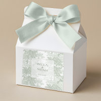 Boda de Toile de Paisaje Verde Salvia Clásico