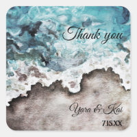 Boda del Océano Rústico Gracias