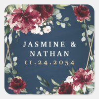 Boda floral de oro rosado de Rubor azul de la Mari