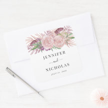 Boda floral elegante de color rosa 