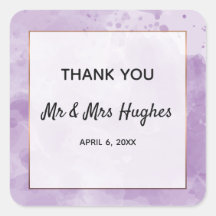 Boda Lavender acuarela gracias