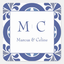 Boda mediterráneo azul y blanco
