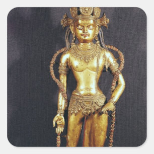 Pegatina Cuadrada Bodhisattva Avalokitecvara, décimo