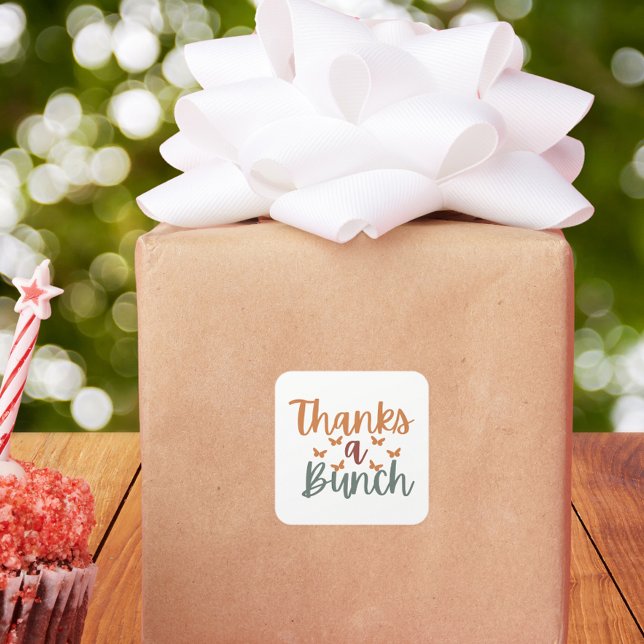 Pegatina Cuadrada Boho Gracias a un grupo de pequeños negocios (Subido por el creador)