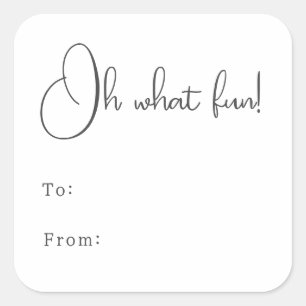 Pegatina Cuadrada Boho moderno Oh Qué divertido De