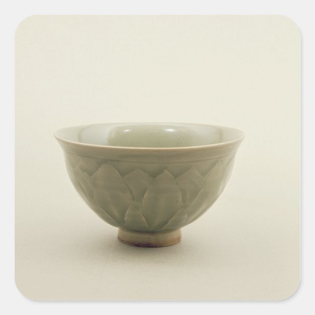 Pegatina Cuadrada Bola de celadón del norte (Anverso)