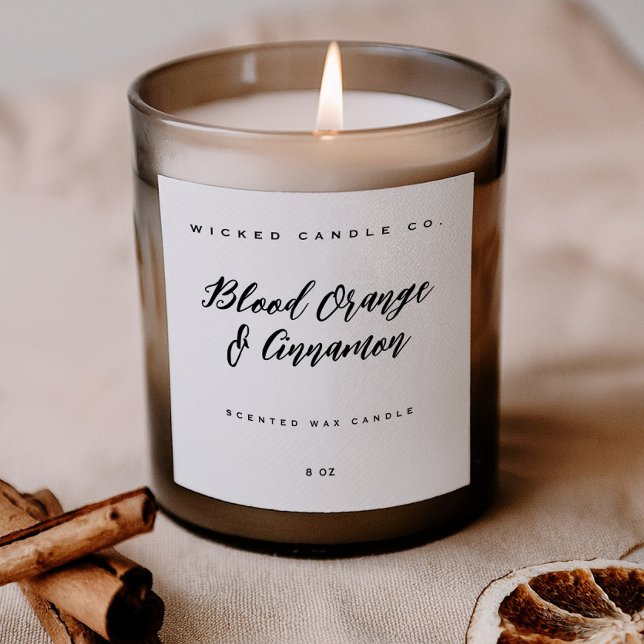 Pegatina Cuadrada Bold Candle Business Product Display Labels  (Subido por el creador)