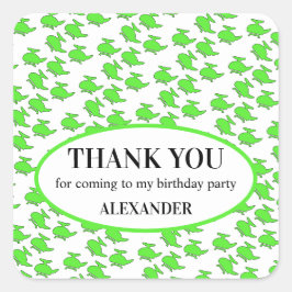 Pegatina Cuadrada Bolsa a favor del partido Helicóptero