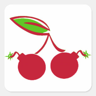 Pegatina Cuadrada Bomba de cereal